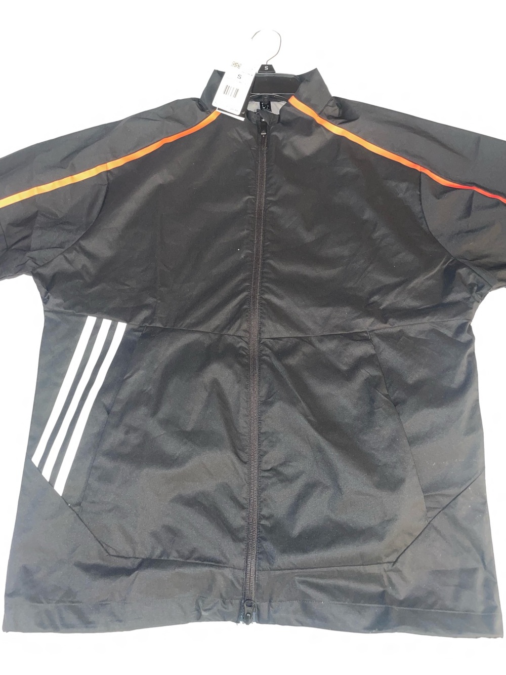 NWT Black Adidas Core Provisions Full Zip Golf rain Jacket-Size Small